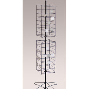 BLACK FLOOR ROTATING RACKS