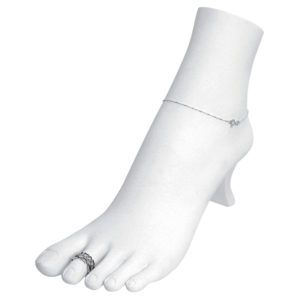 BLACK & WHITE ,FROSTED POLYSTYRENES FOOT DISPLAY